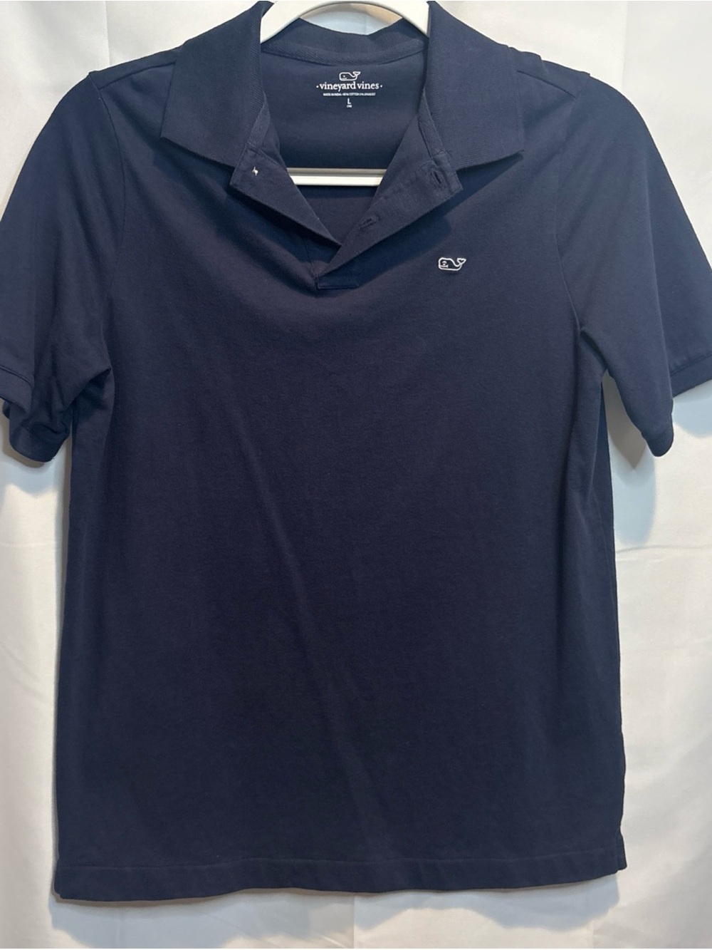 Vineyard Vines Navy Whale Logo Tee
